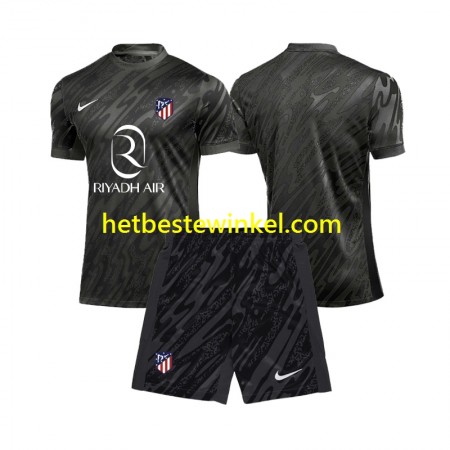 Atlético Madrid Voetbalshirts Doelman Kind Thuis 2024-25